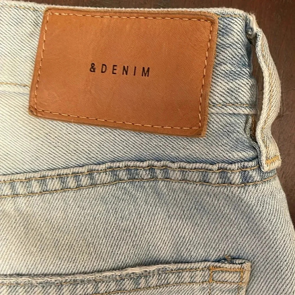 & Denim stonewashed straight jeans size 27 - Picture 4 of 5